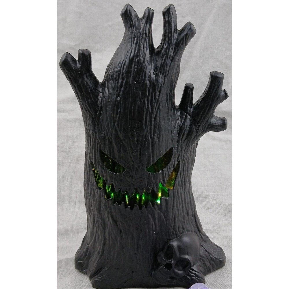 Halloween Haunted Light up Tree Decor LIGHTS Up Color Changing Trick or Treat